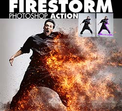 极品PS动作－烽爆抽离：FireStorm Photoshop Action
